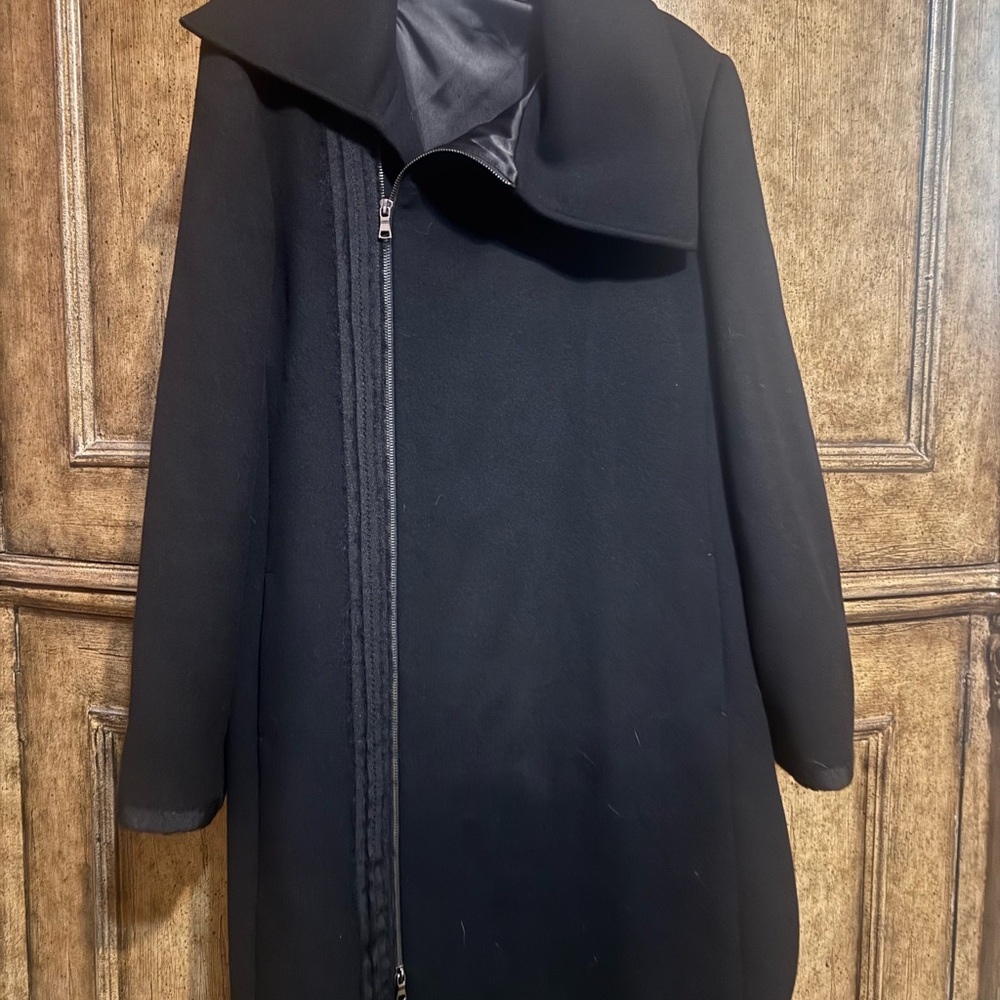 Elie Tahari Black Trench Coat